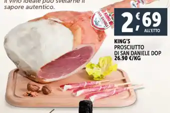 Deco Supermercati King's prosciutto di SAN DANIELE DOP offerta