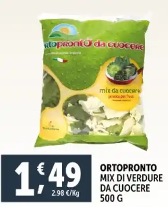 Deco Supermercati Ortopronto mix di verdure da cuocere offerta