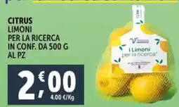 Deco Supermercati Citrus limoni per la ricerca offerta