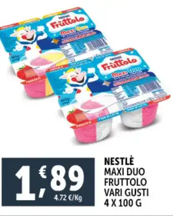 Deco Supermercati NESTLE MAXI DUO FRUTTOLO VARI GUSTI offerta