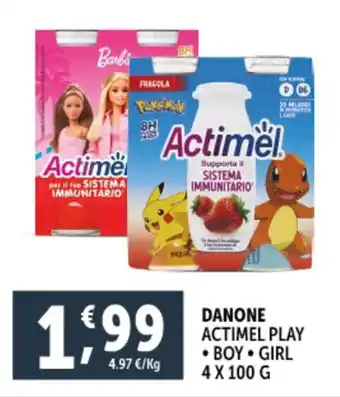 Deco Supermercati Danone actimel play offerta