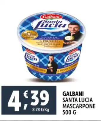 Deco Supermercati Galbani santa lucia mascarpone offerta