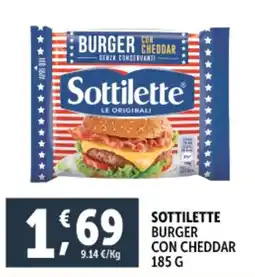 Deco Supermercati Sottilette burger con cheddar offerta