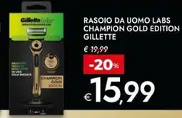 Bennet Rasoio da uomo labs champion gold edition gillette offerta