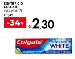 Bennet Dentifricio colgate tipi vari, offerta