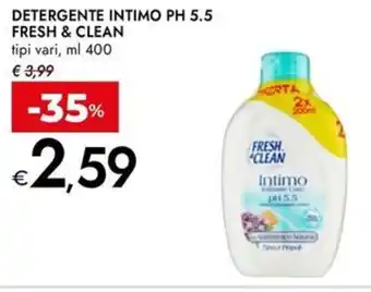 Bennet Detergente intimo ph 5.5 fresh & clean offerta