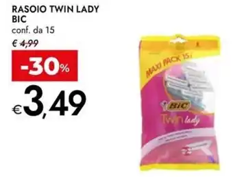 Bennet Rasoio twin lady bic conf. da 15 offerta