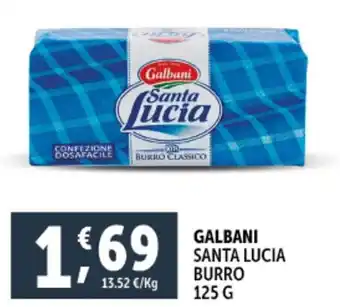 Deco Supermercati Galbani santa lucia burro offerta