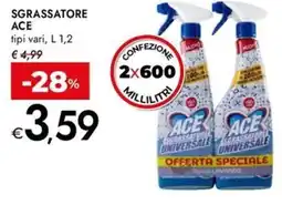 Bennet Sgrassatore ace tipi vari, offerta