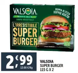 Deco Supermercati Valsoia super burger offerta