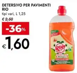 Bennet Detersivo per pavimenti rio tipi vari, offerta