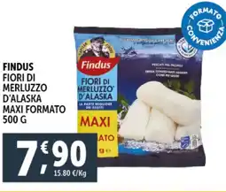 Deco Supermercati Findus fiori di merluzzo d'alaska maxi formato offerta