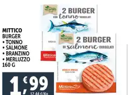 Deco Supermercati Mittico burger offerta