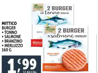 Deco Supermercati Mittico burger offerta