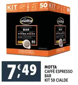 Deco Supermercati Motta caffè espresso bar kit 50 cialde offerta