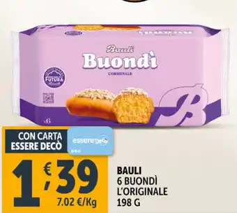 Deco Supermercati Bauli 6 buondì l'originale offerta