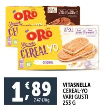 Deco Supermercati Vitasnella cereal-yo vari gusti offerta