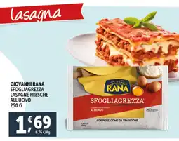 Deco Supermercati Giovanni rana sfogliagrezza lasagne fresche all'uovo offerta