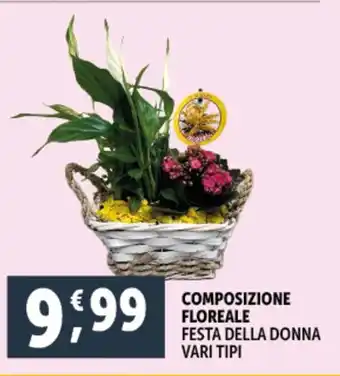 Deco Supermercati Composizione floreale offerta