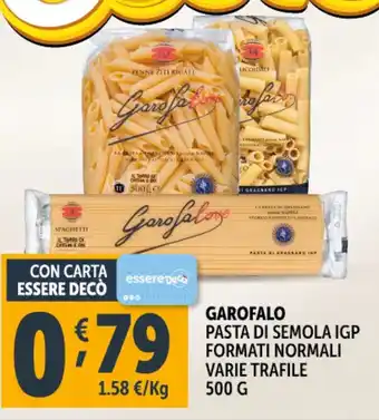 Deco Supermercati GAROFALO Pasta di semola igp formati normali varie trafile offerta