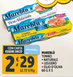 Deco Supermercati MAREBLÙ Tonno offerta