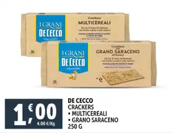 Deco Supermercati Crackers DE CECCO offerta