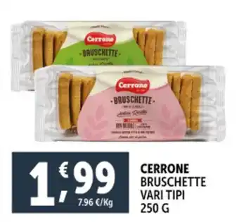 Deco Supermercati Cerrone bruschette vari tipi offerta