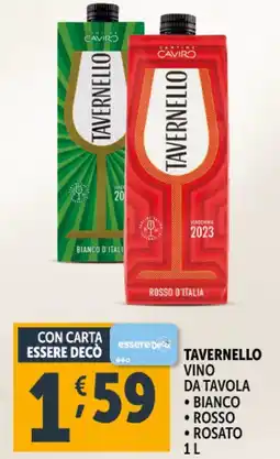 Deco Supermercati TAVERNELLO Vino da Tavolo offerta