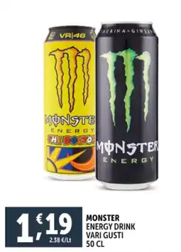 Deco Supermercati Energy drink vari gusti MONSTER offerta