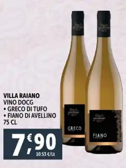 Deco Supermercati VILLA RAIANO Vino docg offerta