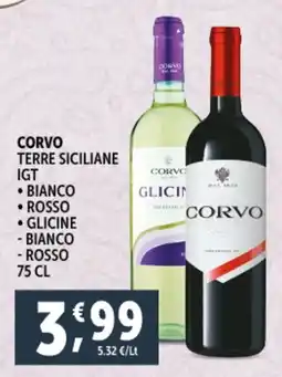 Deco Supermercati CORVO Terre siciliane igt offerta