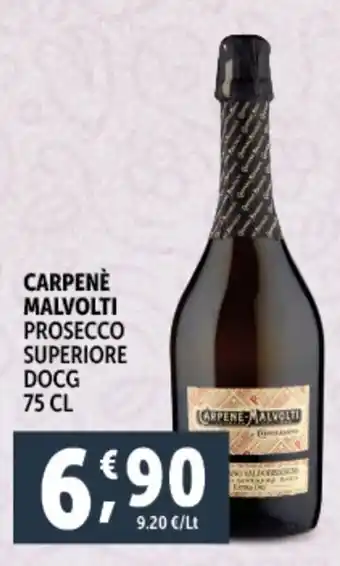 Deco Supermercati CARPENÈ Malvolti prosecco superiore docg offerta