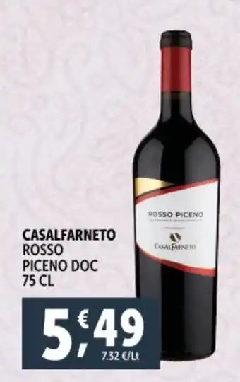 Deco Supermercati CASALFARNETO Rosso piceno doc offerta