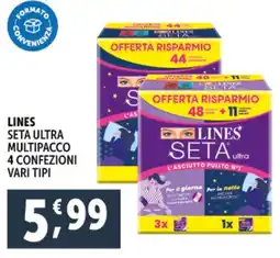 Deco Supermercati Seta ultra multipacco 4 confezioni vari tipi LINES offerta