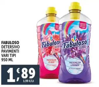 Deco Supermercati Fabuloso detersivo pavimenti vari tipi offerta