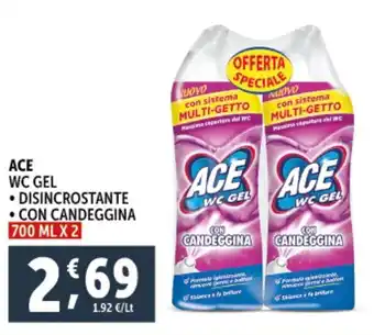 Deco Supermercati ACE wc gel disincrostante- con candeggina offerta