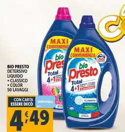 Deco Supermercati Detersivo liquido BIO PRESTO offerta