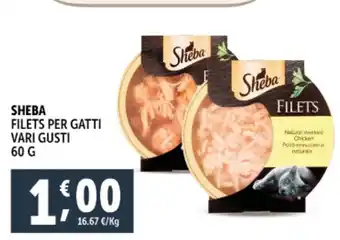 Deco Supermercati SHEBA Filets per gatti vari gusti offerta