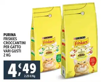 Deco Supermercati PURINA Friskies croccantini per gatto vari gusti offerta