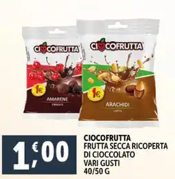 Deco Supermercati CIOCOFRUTTA Frutta secca ricoperta di cioccolato vari gusti offerta