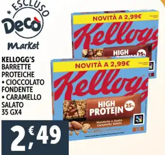 Deco Supermercati KELLOGG'S Barrette proteiche offerta