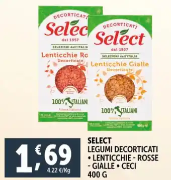 Deco Supermercati SELECT Legumi decorticati offerta