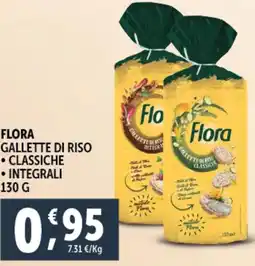 Deco Supermercati Gallette di riso FLORA offerta