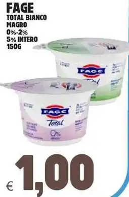 Eté Fage total bianco magro 0%-2% 5% intero offerta