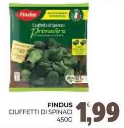 Eté Findus ciuffetti di spinaci offerta