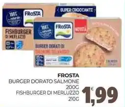 Eté Frosta burger dorato salmone offerta