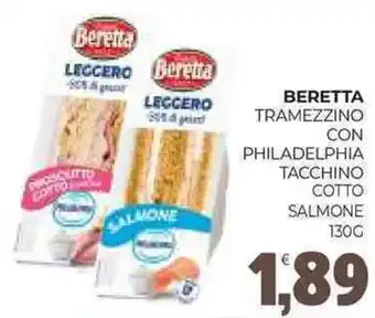 Eté Beretta tramezzino con philadelphia tacchino cotto salmone offerta