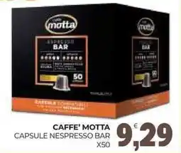 Eté Caffe' motta capsule nespresso bar x50 offerta