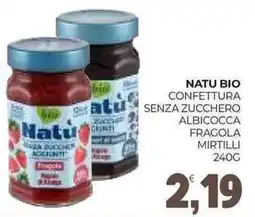 Eté Natu bio confettura senza zucchero albicocca fragola mirtilli offerta