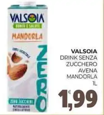 Eté Valsoia drink senza zucchero avena mandorla offerta